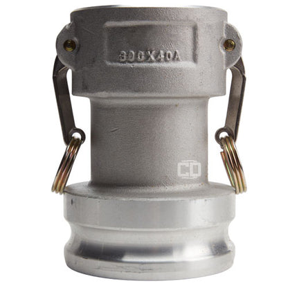 Aluminum 3" Female Camlock x 4" Male Camlock (USA)