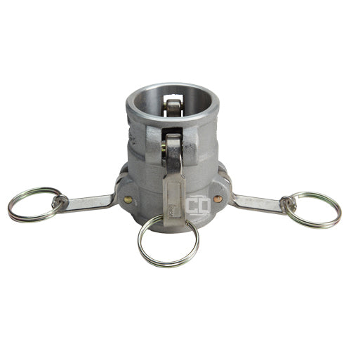 Aluminum 1 1/2" Female Camlock x 1 1/2" Female Camlock