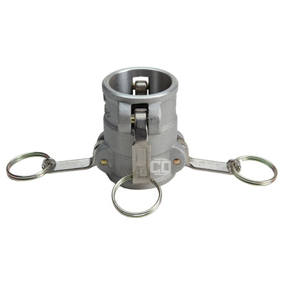 Aluminum 1 1/2" Female Camlock x 1 1/2" Female Camlock