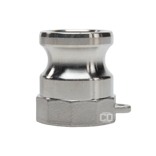 Stainless Steel 1 1/4" Male Camlock x 1 1/4" Female NPT (USA)