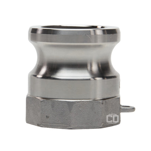 Stainless Steel 1 1/2" Male Camlock x 1 1/2" Female NPT (USA)