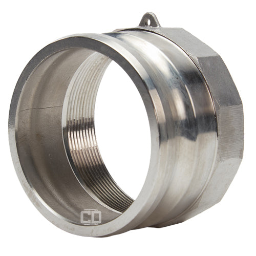 Stainless Steel 4" Male Camlock x 3" Female NPT (USA)