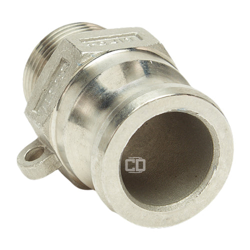 Stainless Steel 3/4" Camlock Male x 3/4" NPT Male