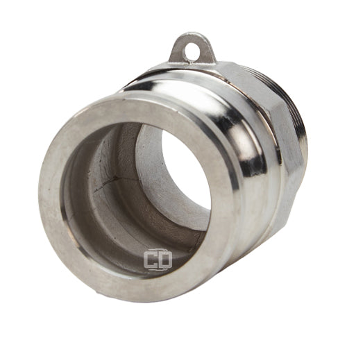 Stainless Steel 1 1/2" Camlock Male x 1 1/2" NPT Male