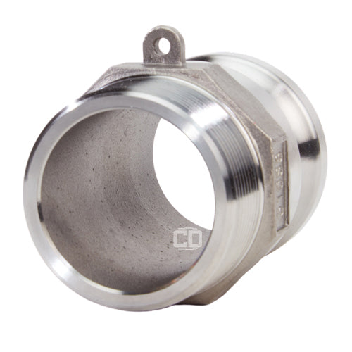 Stainless Steel 2" Camlock Male x 2" NPT Male (USA)