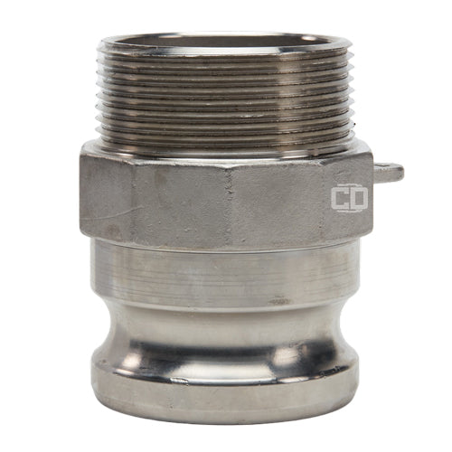 Stainless Steel 2 1/2" Camlock Male x 2 1/2" NPT Male