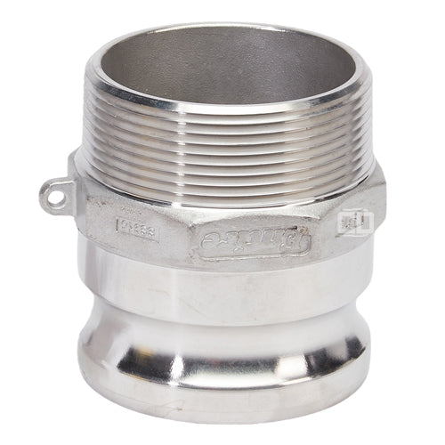 Stainless Steel 3" Camlock Male x 3" NPT Male