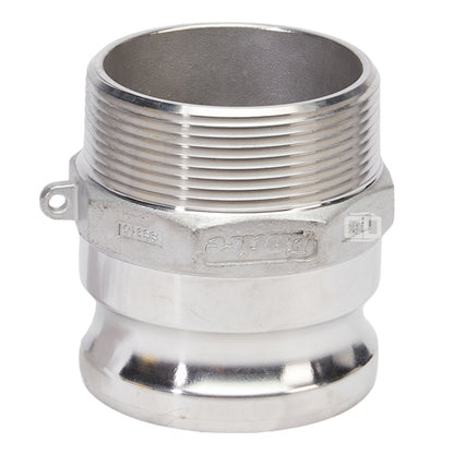 Stainless Steel 3" Camlock Male x 3" NPT Male