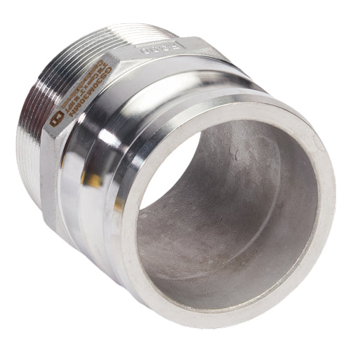 Stainless Steel 3" Camlock Male x 3" NPT Male