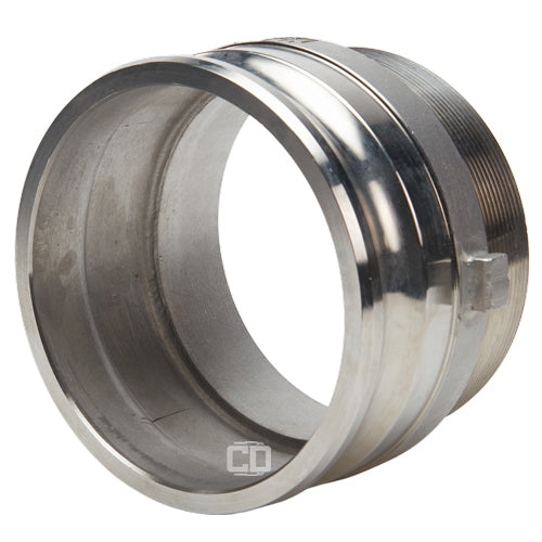 Stainless Steel 6" Camlock Male x 6" NPT Male (USA)