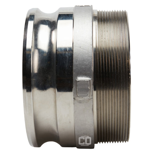 Stainless Steel 6" Camlock Male x 6" NPT Male (USA)