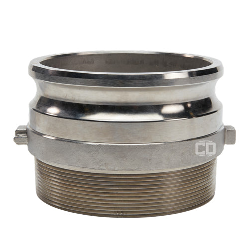 Stainless Steel 6" Camlock Male x 6" NPT Male (USA)