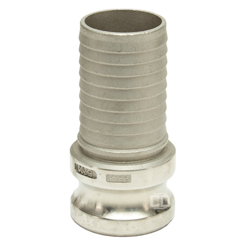 Stainless Steel 2" Male Camlock to Hose Shank
