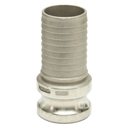 Stainless Steel 2" Male Camlock to Hose Shank
