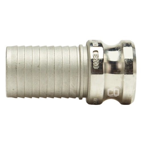 Stainless Steel 2" Male Camlock to Hose Shank