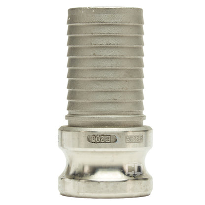 Stainless Steel 2" Male Camlock to Hose Shank