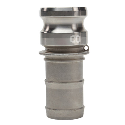 Stainless Steel 2 1/2" Camlock Male to Hose Shank (USA)