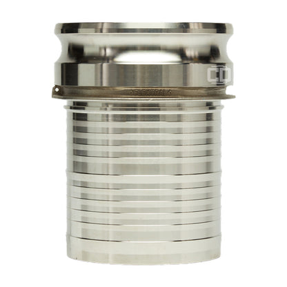 Stainless Steel 6" Camlock Male to Hose Shank