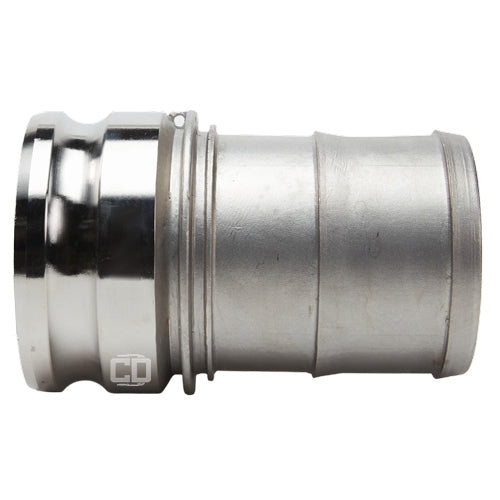 Stainless Steel 6" Camlock Male to Hose Shank (USA)