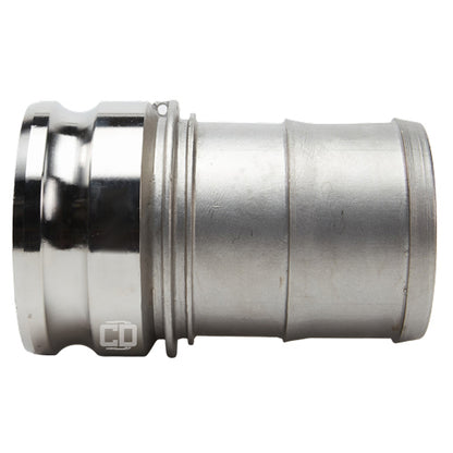 Stainless Steel 6" Camlock Male to Hose Shank (USA)
