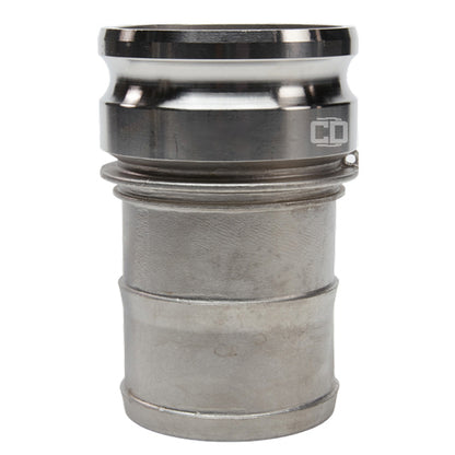 Stainless Steel 6" Camlock Male to Hose Shank (USA)