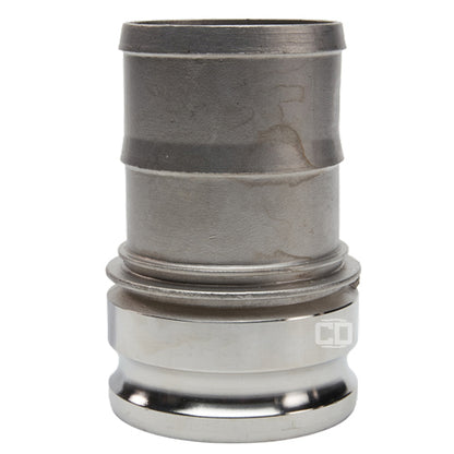 Stainless Steel 6" Camlock Male to Hose Shank (USA)