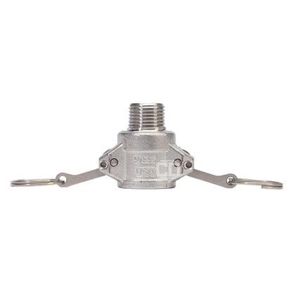 Stainless Steel 1/2" Female Camlock x 1/2" Male NPT