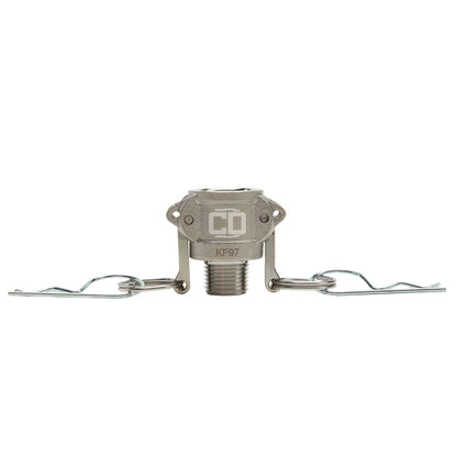 Stainless Steel 1/2" Female Camlock x 1/2" Male NPT (USA)