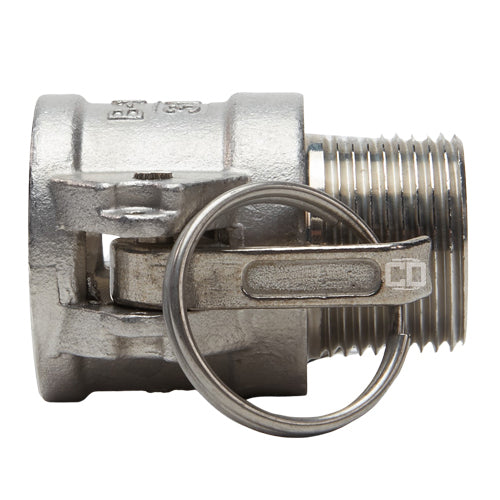 Stainless Steel 1" Female Camlock x 1" Male NPT (USA)