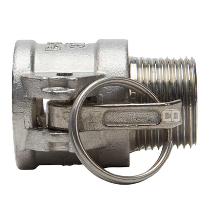 Stainless Steel 1" Female Camlock x 1" Male NPT (USA)