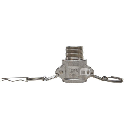 Stainless Steel 1" Female Camlock x 1" Male NPT (USA)