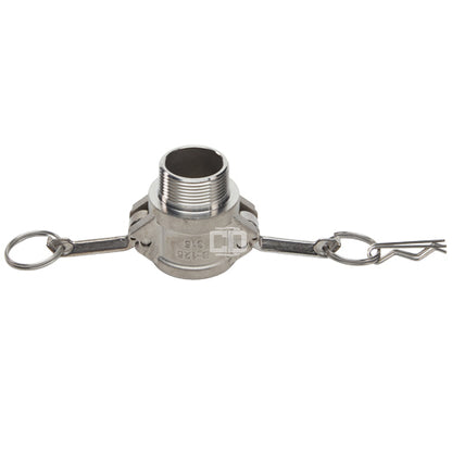 Stainless Steel 1 1/4" Female Camlock x 1 1/4" Male NPT