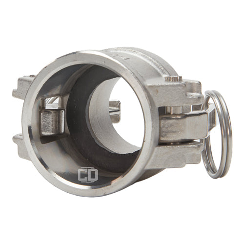 Stainless Steel 1 1/4" Female Camlock x 1 1/4" Male NPT