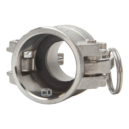Stainless Steel 1 1/4" Female Camlock x 1 1/4" Male NPT