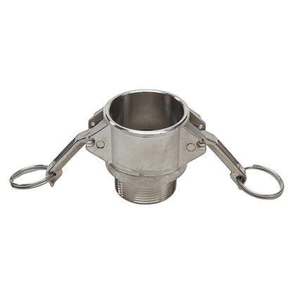 Stainless Steel 1 1/2" Female Camlock x 1" Male NPT (USA)