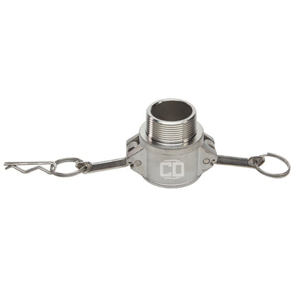 Stainless Steel 1 1/2" Female Camlock x 1" Male NPT (USA)