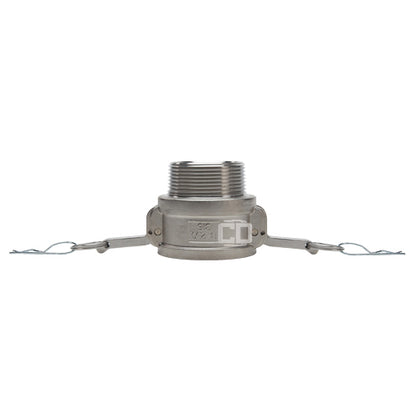 Stainless Steel 2 1/2" Female Camlock x 2 1/2" Male NPT