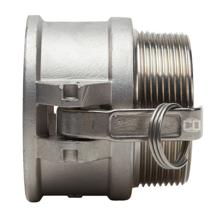 Stainless Steel 3" Female Camlock x 3" Male NPT