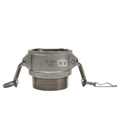 Stainless Steel 3" Female Camlock x 3" Male NPT