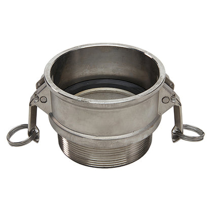 Stainless Steel 4" Female Camlock x 4" Male NPT