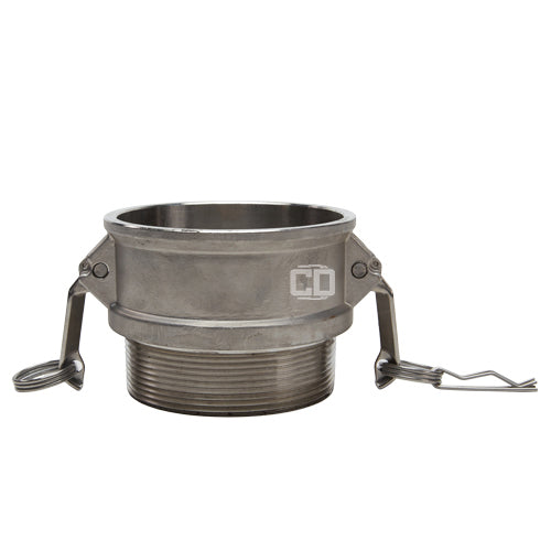 Stainless Steel 4" Female Camlock x 4" Male NPT
