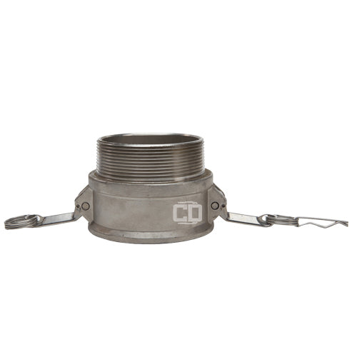 Stainless Steel 4" Female Camlock x 4" Male NPT
