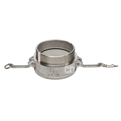 Stainless Steel 6" Female Camlock x 6" Male NPT