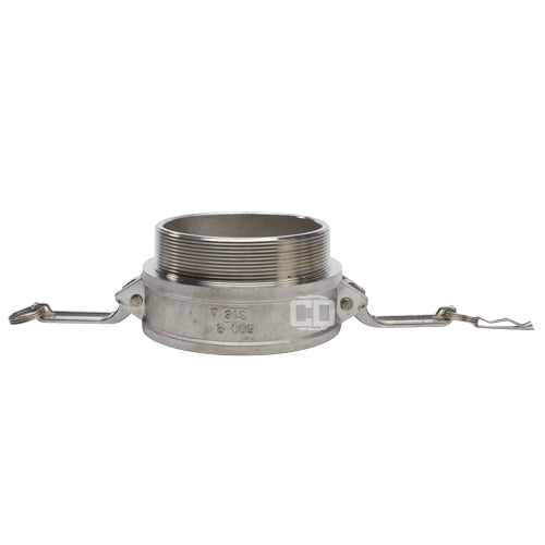 Stainless Steel 6" Female Camlock x 6" Male NPT