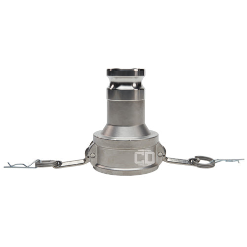 Stainless Steel 3" Female Camlock x 2" Male Camlock