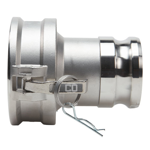 Stainless Steel 4" Female Camlock x 3" Male Camlock (USA)