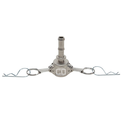Stainless Steel 1/2" Female Camlock to Hose Shank