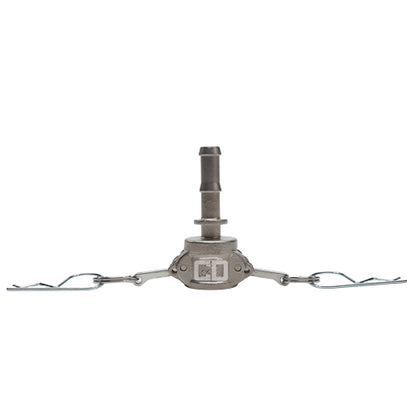 Stainless Steel 1/2" Female Camlock to Hose Shank (USA)