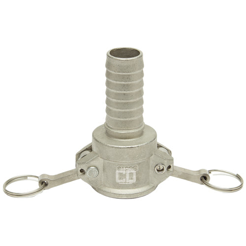 Stainless Steel 1" Female Camlock to Hose Shank