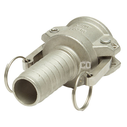 Stainless Steel 1" Female Camlock to Hose Shank